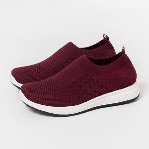 מאמאדו - כל מה שאמא צריכה הנעלה Large Size Breathable Mesh Sneakers Slip On Casual Shoes