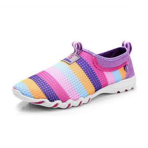 מאמאדו - כל מה שאמא צריכה הנעלה Large Size Women Casual Hollow Out  Breathable Slip On Sneakers 