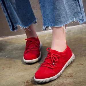 מאמאדו - כל מה שאמא צריכה הנעלה Sports Suede Soft Sole Breathable Comfy Flat Casual Sneakers