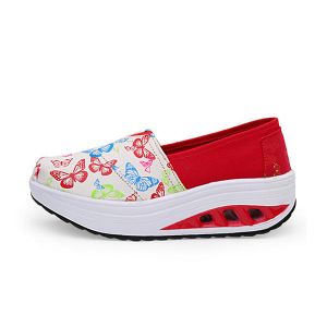 מאמאדו - כל מה שאמא צריכה הנעלה Women Casual Rocker Sole Shoes Sport Flat Outdoor Breathable Athletic Shoes
