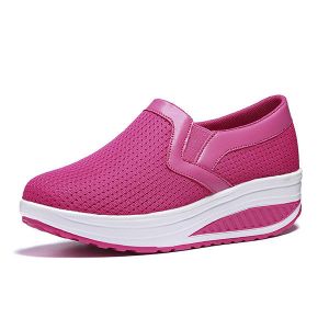 מאמאדו - כל מה שאמא צריכה הנעלה Women Rocker Sole Shoes Casual Breathable Slip On Sport Shoes