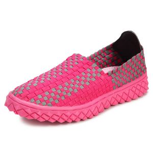 מאמאדו - כל מה שאמא צריכה הנעלה Women Hand-made Knit Shoes Light Weight Breathable Walking Shoes Outdooors Flats