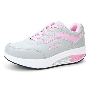 מאמאדו - כל מה שאמא צריכה הנעלה Women Casual Sport Running Shoes Lace Up Shook Shoes Soft Sole Athletic Shoes