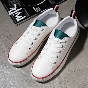 מאמאדו - כל מה שאמא צריכה הנעלה Unisex Lace Up Soft Sole Sport Sneakers Pure Color Casual Athletic Lover Shoes