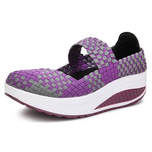 מאמאדו - כל מה שאמא צריכה הנעלה Handmade Knitted Women Platform Casual Sports Shake Shoes