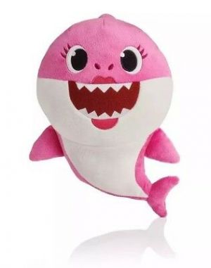 מאמאדו - כל מה שאמא צריכה בובות פרווה  Pinkfong Baby Shark Official English Version Song Doll Pink Mommy Shark IN HAND