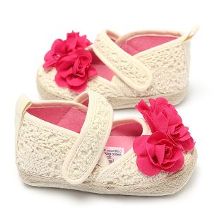 מאמאדו - כל מה שאמא צריכה נעלי תינוקות  Toddler Baby Girl Rose Soft Sole Anti-slip Crib Prewalker Shoes