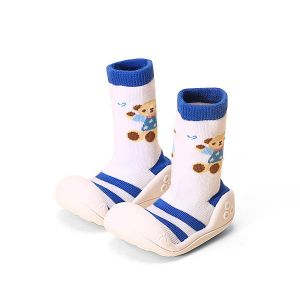 מאמאדו - כל מה שאמא צריכה נעלי תינוקות Baby Unisex Cartoon Soft Rubber Sole Sock Shoes Toddlers Prewalker Shoes