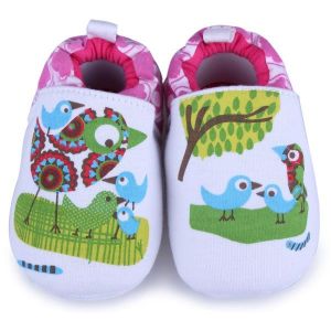 מאמאדו - כל מה שאמא צריכה נעלי תינוקות Baby Cartoon Bird Prewalker Shoes Infant Soft Learning Footwear