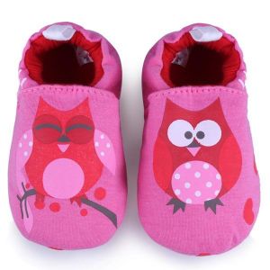 מאמאדו - כל מה שאמא צריכה נעלי תינוקות Baby Cartoon Owl Prewalker Shoes Infant Soft Learning  Footwear