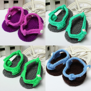 מאמאדו - כל מה שאמא צריכה נעלי תינוקות Baby Children Toddler Crochet Handmade Knitted Casual Shoes 