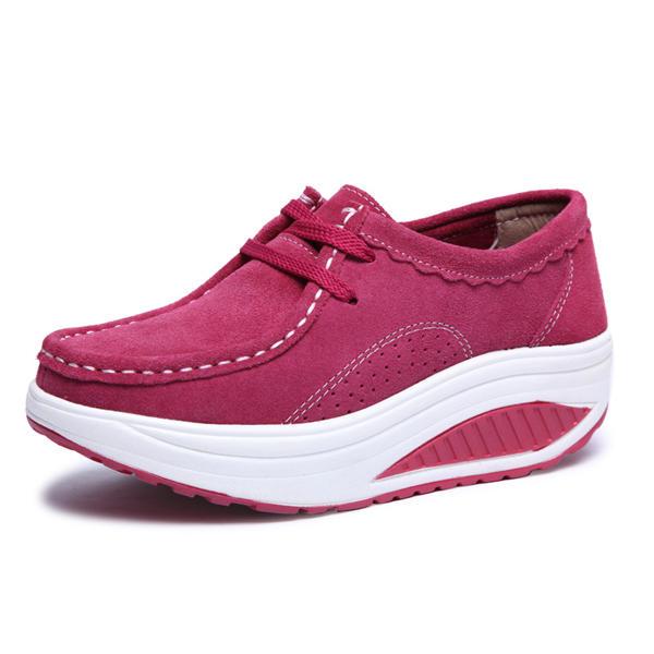 מאמאדו - כל מה שאמא צריכה הנעלה Women Casual Shoes Athletic Shook Shoes Round Toe Lace Up Shoes Soft Sole Shoes