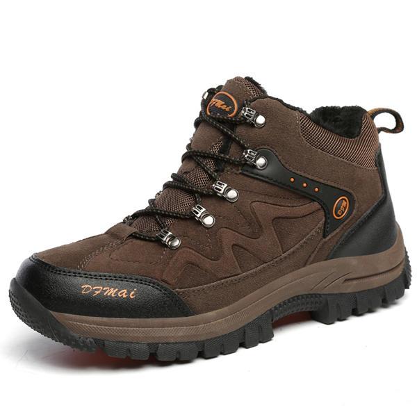 מאמאדו - כל מה שאמא צריכה הנעלה Big Size Winter Unisex Keep Warm Casual Plush Sport Running Shoes Outdoor Boots